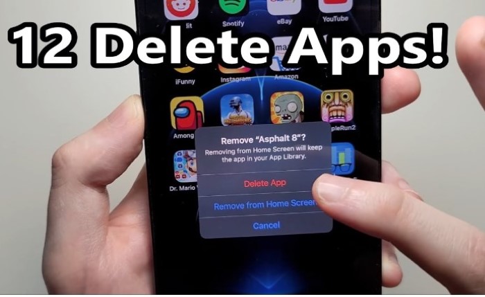delete apps on iphone1